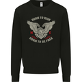 Born to Ride Biker Motorcycle Motorbike Kids Sweatshirt Jumper Black