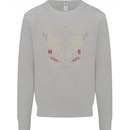 Born to Ride Biker Motorcycle Motorbike Kids Sweatshirt Jumper Sports Grey