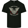 Born to Ride Biker Motorcycle Motorbike Kids T-Shirt Childrens Black