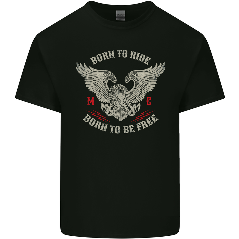 Born to Ride Biker Motorcycle Motorbike Kids T-Shirt Childrens Black