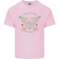 Born to Ride Biker Motorcycle Motorbike Kids T-Shirt Childrens Light Pink