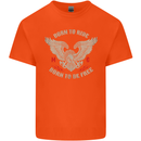 Born to Ride Biker Motorcycle Motorbike Kids T-Shirt Childrens Orange