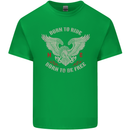 Born to Ride Biker Motorcycle Motorbike Mens Cotton T-Shirt Tee Top Irish Green