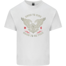 Born to Ride Biker Motorcycle Motorbike Mens Cotton T-Shirt Tee Top White