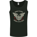 Born to Ride Biker Motorcycle Motorbike Mens Vest Tank Top Black