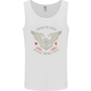 Born to Ride Biker Motorcycle Motorbike Mens Vest Tank Top White