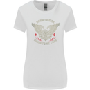 Born to Ride Biker Motorcycle Motorbike Womens Wider Cut T-Shirt White