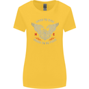 Born to Ride Biker Motorcycle Motorbike Womens Wider Cut T-Shirt Yellow