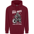 Born to Ride Motocross MotoX Dirt Bike Childrens Kids Hoodie Maroon