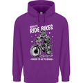 Born to Ride Motocross MotoX Dirt Bike Childrens Kids Hoodie Purple