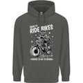 Born to Ride Motocross MotoX Dirt Bike Childrens Kids Hoodie Storm Grey