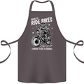 Born to Ride Motocross MotoX Dirt Bike Cotton Apron 100% Organic Dark Grey