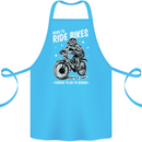 Born to Ride Motocross MotoX Dirt Bike Cotton Apron 100% Organic Turquoise