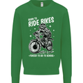 Born to Ride Motocross MotoX Dirt Bike Kids Sweatshirt Jumper Irish Green