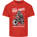 Born to Ride Motocross MotoX Dirt Bike Kids T-Shirt Childrens Red
