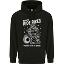 Born to Ride Motocross MotoX Dirt Bike Mens 80% Cotton Hoodie Black