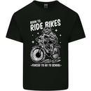 Born to Ride Motocross MotoX Dirt Bike Mens Cotton T-Shirt Tee Top Black