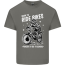 Born to Ride Motocross MotoX Dirt Bike Mens Cotton T-Shirt Tee Top Charcoal