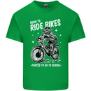 Born to Ride Motocross MotoX Dirt Bike Mens Cotton T-Shirt Tee Top Irish Green