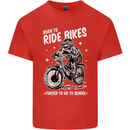 Born to Ride Motocross MotoX Dirt Bike Mens Cotton T-Shirt Tee Top Red