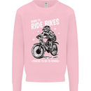 Born to Ride Motocross MotoX Dirt Bike Mens Sweatshirt Jumper Light Pink