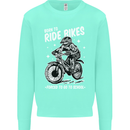 Born to Ride Motocross MotoX Dirt Bike Mens Sweatshirt Jumper Peppermint