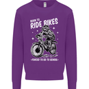 Born to Ride Motocross MotoX Dirt Bike Mens Sweatshirt Jumper Purple