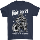 Born to Ride Motocross MotoX Dirt Bike Mens T-Shirt 100% Cotton Navy Blue