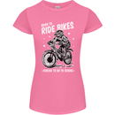 Born to Ride Motocross MotoX Dirt Bike Womens Petite Cut T-Shirt Azalea