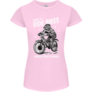 Born to Ride Motocross MotoX Dirt Bike Womens Petite Cut T-Shirt Light Pink