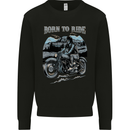 Born to Ride Motorbike Motorcycle Biker Mens Sweatshirt Jumper Black
