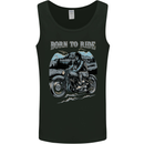 Born to Ride Motorbike Motorcycle Biker Mens Vest Tank Top Black