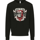 Born to Ride Motorcycle Motorbike Biker Kids Sweatshirt Jumper Black