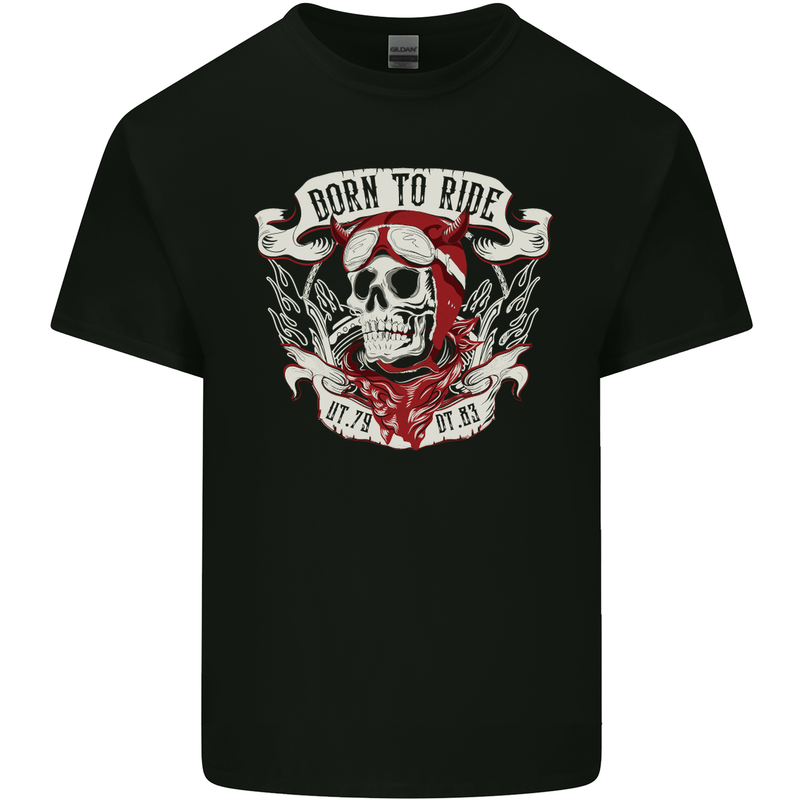 Born to Ride Motorcycle Motorbike Biker Kids T-Shirt Childrens Black