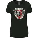 Born to Ride Motorcycle Motorbike Biker Womens Wider Cut T-Shirt Black