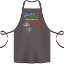 Born to Stand Out Autistic Autism ASD Cotton Apron 100% Organic Dark Grey