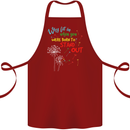 Born to Stand Out Autistic Autism ASD Cotton Apron 100% Organic Maroon