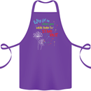 Born to Stand Out Autistic Autism ASD Cotton Apron 100% Organic Purple
