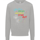 Born to Stand Out Autistic Autism ASD Kids Sweatshirt Jumper Sports Grey
