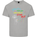 Born to Stand Out Autistic Autism ASD Kids T-Shirt Childrens Sports Grey