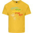 Born to Stand Out Autistic Autism ASD Kids T-Shirt Childrens Yellow