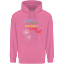 Born to Stand Out Autistic Autism ASD Mens 80% Cotton Hoodie Azelea