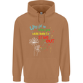 Born to Stand Out Autistic Autism ASD Mens 80% Cotton Hoodie Caramel Latte