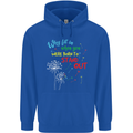 Born to Stand Out Autistic Autism ASD Mens 80% Cotton Hoodie Royal Blue