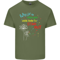 Born to Stand Out Autistic Autism ASD Mens Cotton T-Shirt Tee Top Military Green