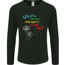 Born to Stand Out Autistic Autism ASD Mens Long Sleeve T-Shirt Black