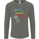 Born to Stand Out Autistic Autism ASD Mens Long Sleeve T-Shirt Charcoal