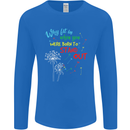 Born to Stand Out Autistic Autism ASD Mens Long Sleeve T-Shirt Royal Blue