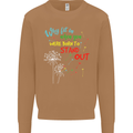 Born to Stand Out Autistic Autism ASD Mens Sweatshirt Jumper Caramel Latte