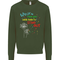 Born to Stand Out Autistic Autism ASD Mens Sweatshirt Jumper Forest Green
